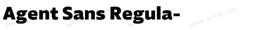 Agent Sans Regula字体转换